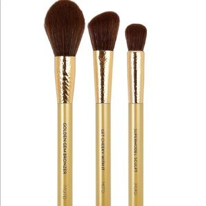 MOTD Cosmetics Gold Goddess Brush Set NWT